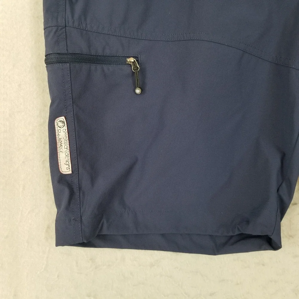 Aero Tech Designs Shorts Mens XL Navy Blue Cyclewear SF600 Nylon Spandex Cargo